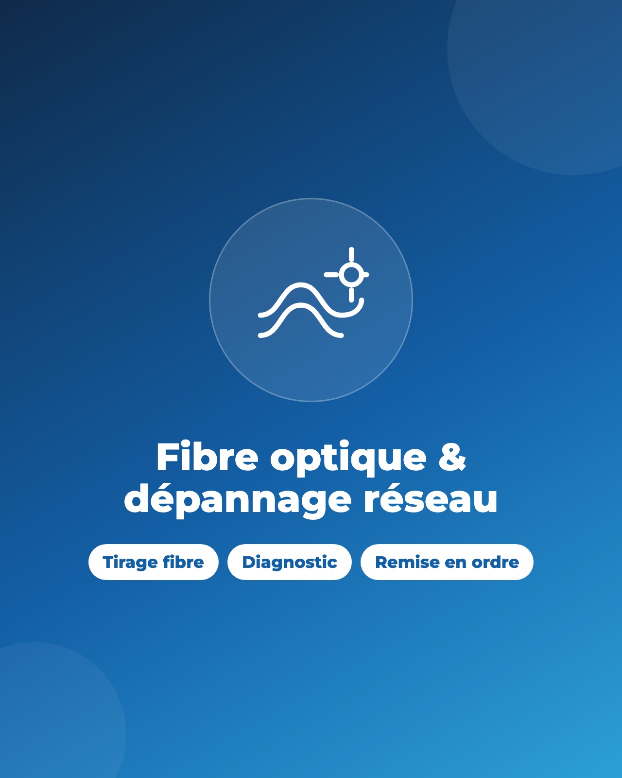 Fibre optique et dépannage réseau
