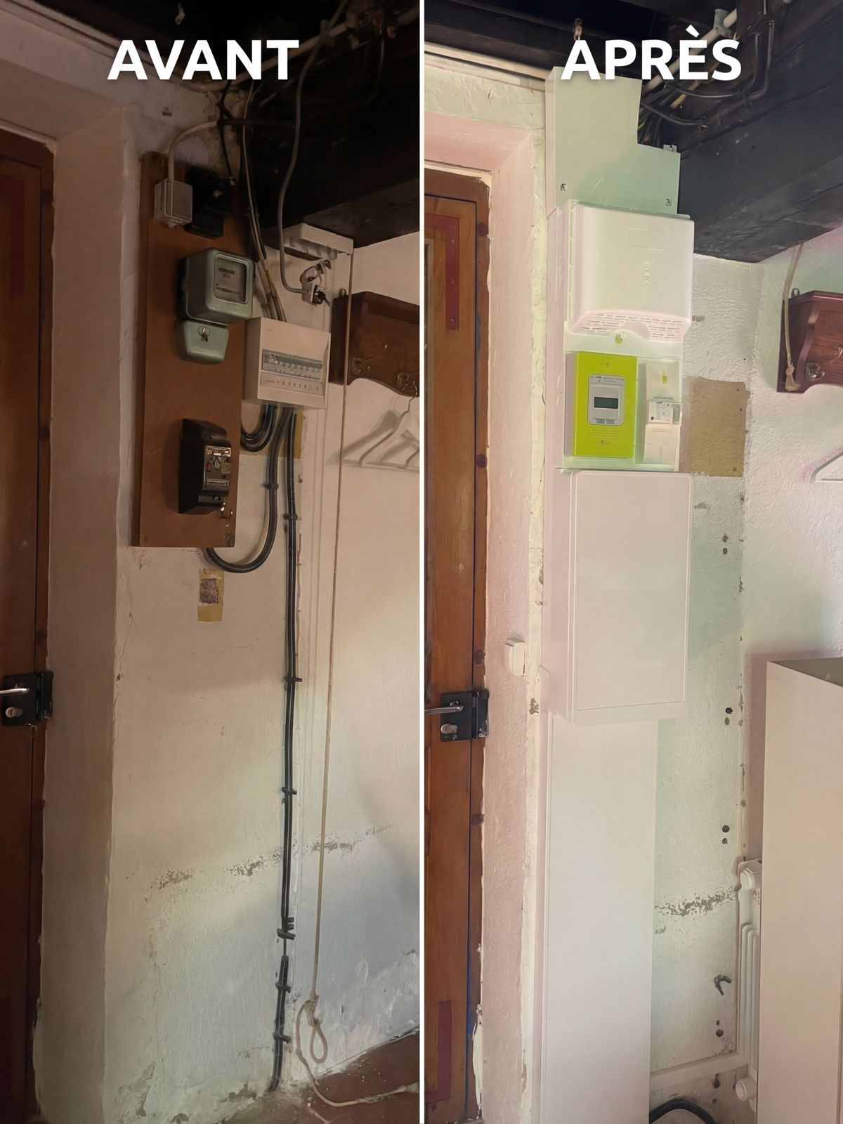 Rénovation : création d'une GTL, avant / après – MKS Technology, électricien à Lyon